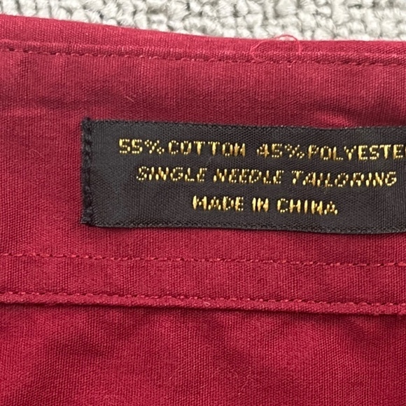 Alexander Julian Colours Shirt XL Burgundy Button Up Single Needle Luxury Men - Picture 8 of 12